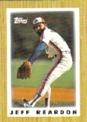 1987 Topps Mini Leaders Baseball Cards 018      Jeff Reardon